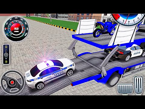 Transporting Police Vehicles in Cargo Plane - Car Transporter Simulator - Best Android GamePlay