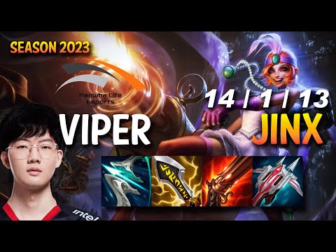 HLE Viper JINX vs XAYAH ADC - KR Ranked