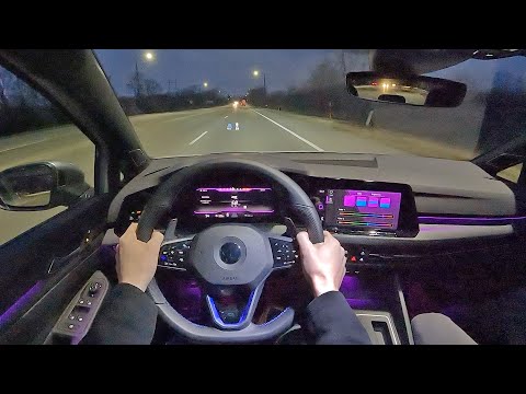 2022 Volkswagen Golf R - POV Night Drive (Binaural Audio)