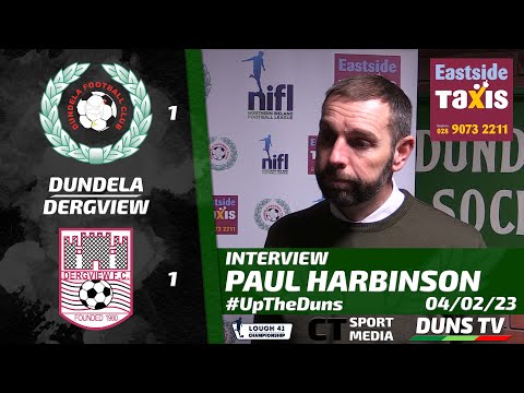 Paul Harbinson Interview - Dundela Vs Dergview - 4th February 2023