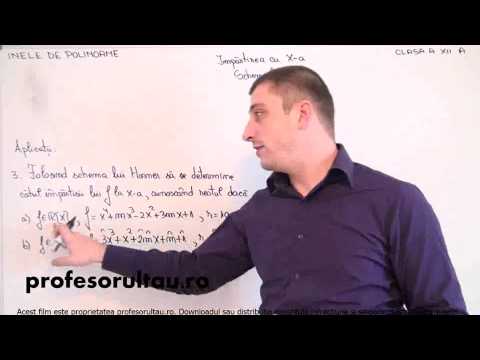 Inele de polinoame   impartirea cu X a schema lui Horner   partea 4 - profesorultau.ro