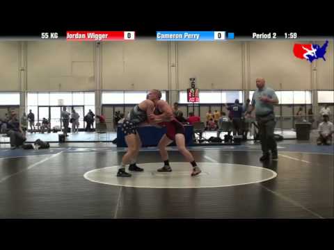 Jordan Wigger vs. Cameron Perry at 2013 Junior Nationals - FILA - GR