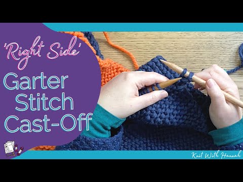 Knitting Garter Stitch - casting off on the 'right side'