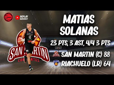 PERFECTO PARTIDO DE MATUTE SOLANAS | 23 PTS, 3 AST, 3 ROB EN 28 MIN