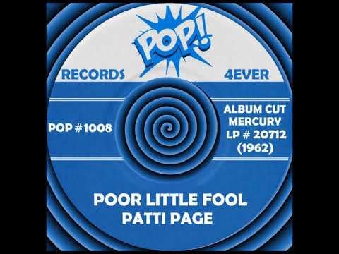 POOR LITTLE FOOL, Patti Page, Mercury LP #20712  1962