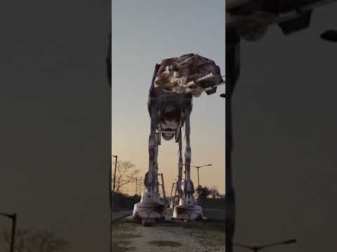 AT-AT live action shot || #starwars || Trying Blendtrack for the first time ||  #vfx #shot