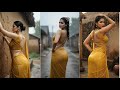 AI Rain Dance Magic Indian Saree Fusion Cinematic Fashion Video Saree Model Rain