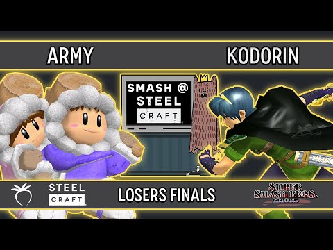SteelCraft GG 2 - ARMY (Ice Climbers) VS KoDoRiN (Marth) - SSBM - Losers Finals