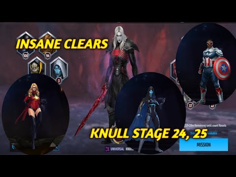 [WBL] FIRST TIME CLEAR STAGE 24,25 KNULL...THE BEST TEAMS? - MARVEL FUTURE FIGHT