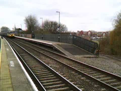 Colas Rail 56087 working 6E07 Washwood Heath to Boston Docks pass Tamworth 05/3/15