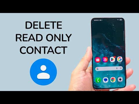 How To Delete Read Only Contact On Android