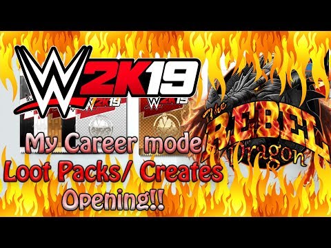 WWE 2k19 - My Career mode - Rebel Dragon - Episode 3 loot boxes