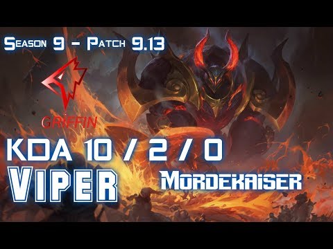 GRF Viper MORDEKAISER vs SIVIR ADC - Patch 9.13 KR Ranked