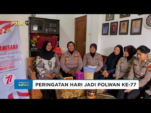 POLWAN POLRES BLITAR KOTA ANJANGSANA KE PURNAWIRAWAN DALAM RANGKA HUT KE-77 POLWAN