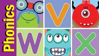 V W X Phonics Alphabet Chant for Children | English Pronunciation for Children | Fun Kids English