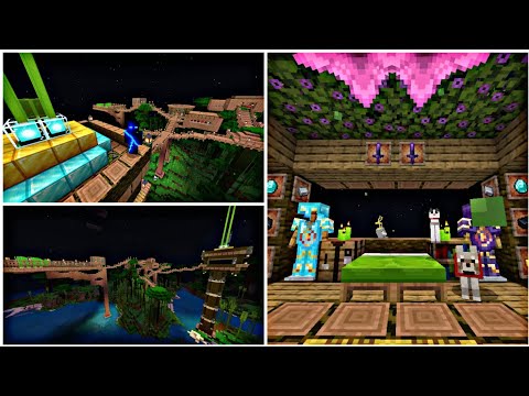 DemOn MS - Village on trees in jungle biome || Minecraft amazing builds || #minecraftbuilds || #minecraft ||
