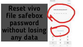 How to Reset file safe box vivo forgot password