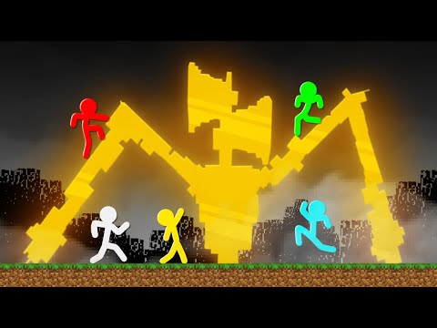 Stickman VS Minecraft: Golden Siren Head - AVM Shorts Animation