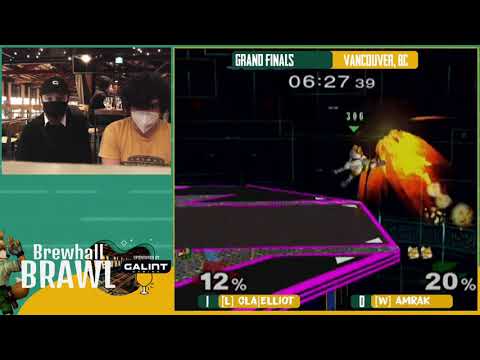 Amrak [W] (Fox) Vs. Elliot [L] (Falco)  - Grand Finals - Brewhall Brawl #11 (Vancouver Local)