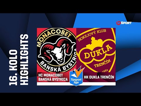 16. kolo: HC MONACObet Banská Bystrica - HK Dukla Trenčín 4:0 (0:0, 3:0, 1:0)