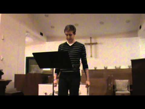Matthew Lundy - Mary Had A Baby - Gregory Cross Vocal Academy Christmas Recital 2012