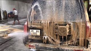 4x4 Off road ÇAMURA BATMIŞ JEEP YIKADIK! How to wash DIRTIEST 4x4 off road JEEP 🤮? Satisfying ASMR