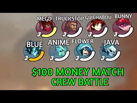 JAVA, AYOBLUE, FLOWER, ANIME vs MEGD, GUICHABOU, BUNNY, TRUCK  - $100 Money Match - Crew Battle