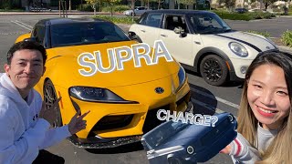 友達の車に乗せてもらいます②【トヨタスープラ】＋スーパーカーミート