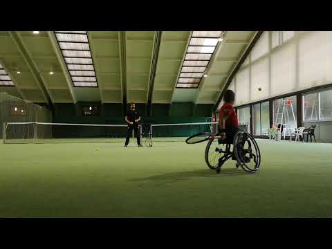Rollstuhltennis-Training 2019 Taucher Maximilian