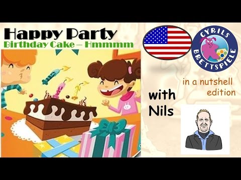 Cyrils Brettspiele - Happy Party - in a nutshell (N60) - I Love Birthday Cake