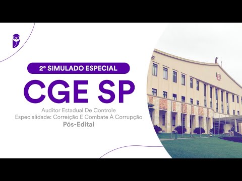 2° Simulado Especial CGE SP - Auditor - Correição e Combate à Corrupção - Pós-Edital - Correção