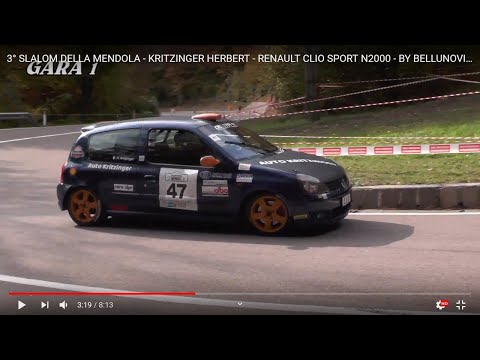 3° SLALOM DELLA MENDOLA - KRITZINGER HERBERT - RENAULT CLIO SPORT N2000 - BY BELLUNOVIDEO