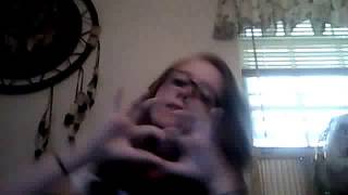 Destiny singing Here&#39;s to never growing up- Avril Lavigne