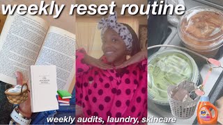 WEEKLY RESET ROUTINE: LAUNDRY, SKINCARE, WEEKLY AUDITS