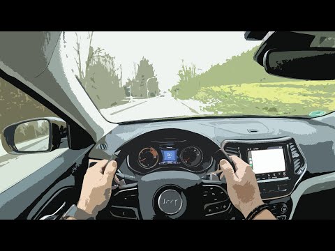 2020 JEEP CHEROKEE 2.2 l MultiJet 195 hp 4x4 Overland POV DRIVE Test Top Speed On-Board Autobahn