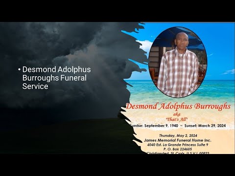 Desmond Adolphus Burroughs Funeral Service