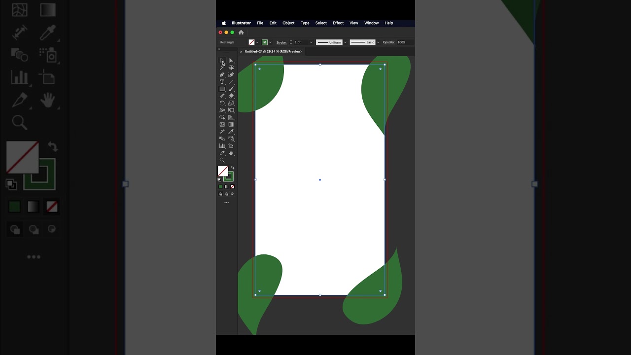 Cropping shapes outside artboard in seconds! #illustratortips #designhacks #tutorial #graphicdesign