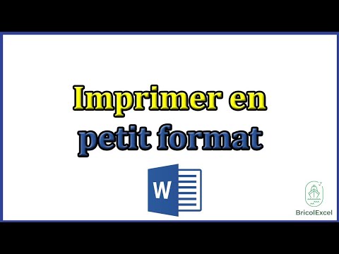 Comment imprimer en petit format