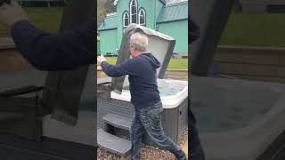 How to open and close the Hot Tub Cover