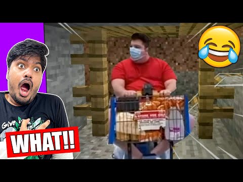 Thunder boi - Reacting to Minecraft Cursed clips