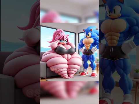 Sonic Helps His Fat Girlfriend 😭💙 #shorts #sonic #sonicthehedgehog #ai