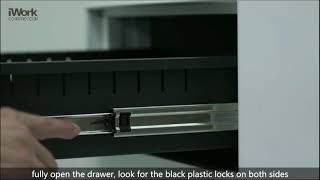 Filing cabinet sliderails adjustment tutorial