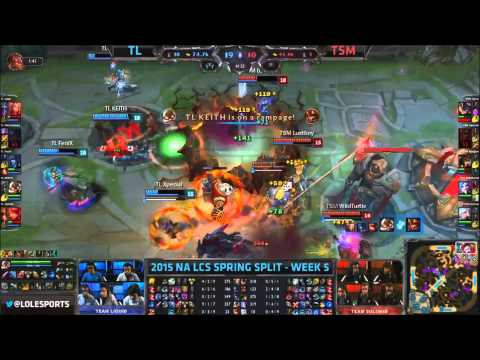 TSM WildTurtle Jinx Penta Kill - LCS 2015