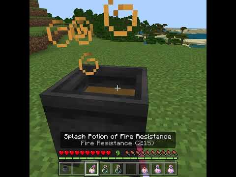 Upgrade potions for FREE in Minecraft Bedrock! #shorts