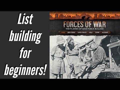 Flames of War List Building - Beginners Basic Guide