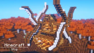 Minecraft Vlog : How to build Windmill Survival Base | Minecraft tutorial