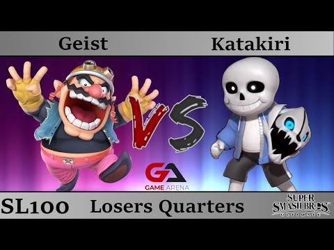 SMASHLAN'D 100 - Losers Quarters: Geist (Wario) vs Katakiri (Sans Mii Gunner)