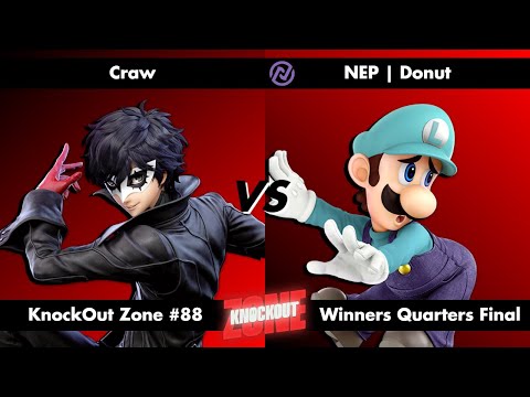 KnockOut Zone #88 - SSBU Winners Quarters Final - Craw (Joker) vs Donut (Luigi)