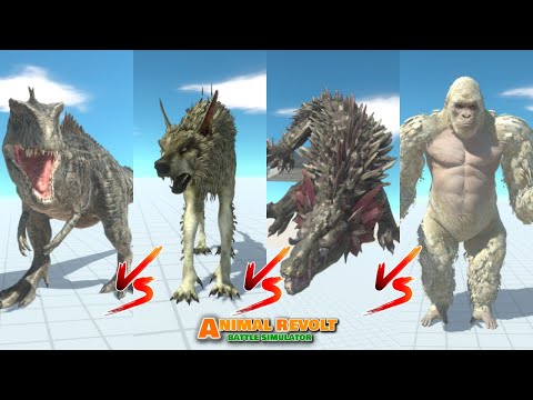 Jurassic World Dominion GIGANOTOSAURUS vs RAMPAGE TEAM