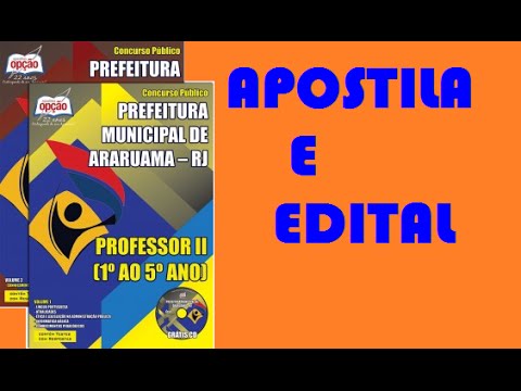 Edital e Apostila Concurso Prefeitura de Araruama 2015 Professor
